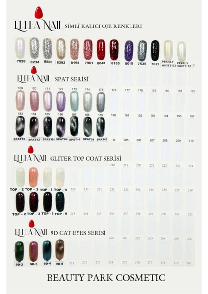 Simli Kalıcı Oje Serisi 8292 fiyatları