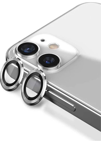 Iphone 11 ile Uyumlu Cam Kamera Lens Koruyucu Sffcamco Silver