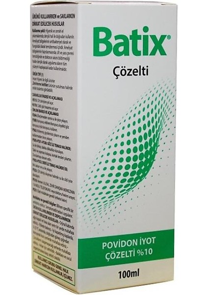 %10 Povidon Iyot Çözelti Sprey 100 ml