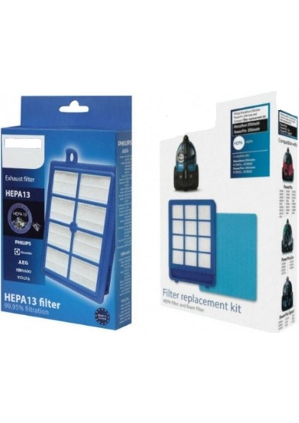 Philips Fc 9911 Marathon Ultimate Süper 3'lü Filtre Set ( Ön Filtre Süngeri Dahil ) Komple Set