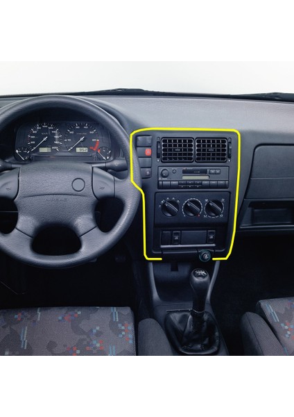 Vw Polo Classic 1996-1999 Ön Torpido Konsolu Teyp Düğme Çerçevesi 6N1858069A