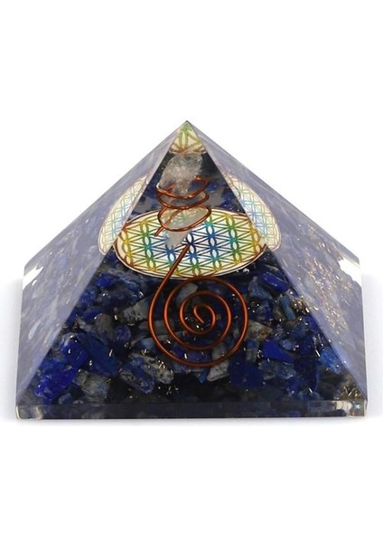 Lapis Lazuli Taşından Orgonit Piramit