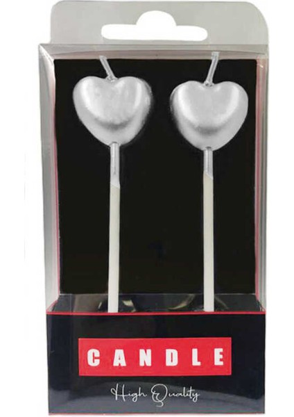 Mum Kalp Gümüş 2 Adet
