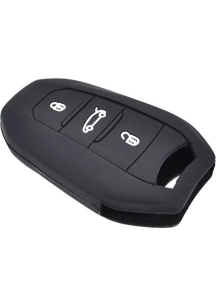 Peugeot 208 308 508 3008 5008 Uyumlu Silikon Oto Anahtar Kumanda Kabı Kılıf Siyah fırsatları