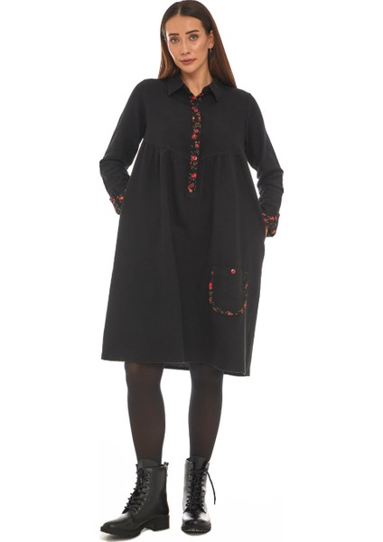 Pazen Siyah Midi Boy Elbise fırsatları