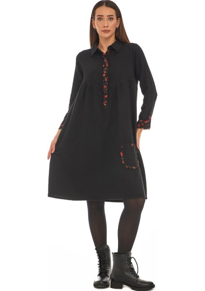 Pazen Siyah Midi Boy Elbise indirimleri