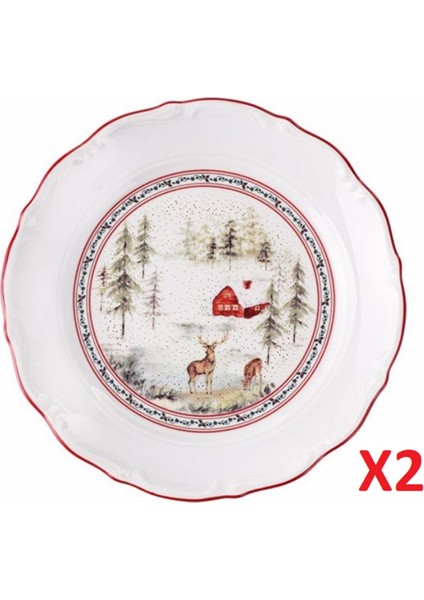 Caribou Düz Tabak 24CM 2'li 04AP022130