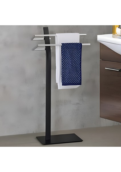 Josi Siyah Metal & Paslanmaz Ayaklı Havluluk modelleri