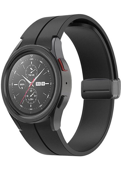Samsung Galaxy Watch 5 40 mm Uyumlu Kayış Silikon Mıknatıslı Kordon