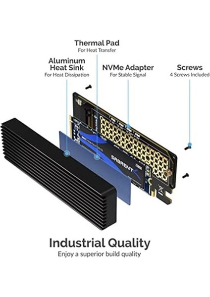 Ngff M.2 M-Key Nvme SSD Ila 3.0 16X Genişletici Genişletme Adaptörü Kart indirimleri