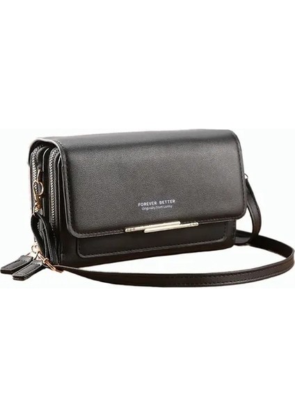 Kadın Mini Omuz Çantası - Siyah (Yurt Dışından)