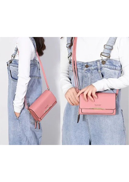 Kadın Mini Omuz Çantası - Pembe (Yurt Dışından) modelleri