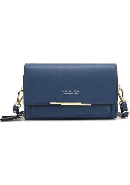 Kadın Mini Omuz Çantası - Mavi (Yurt Dışından)