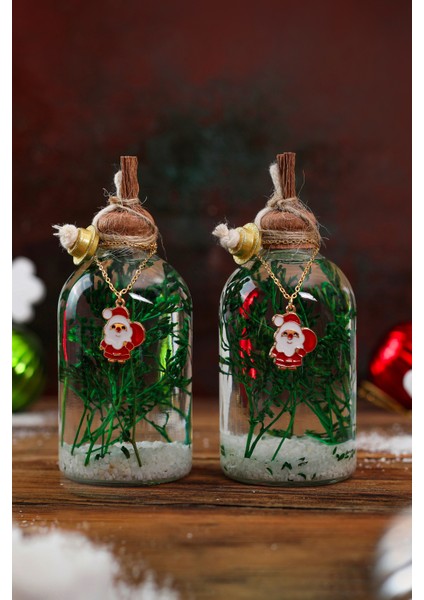 Imperiums Yılbaşı Özel Tasarım Noel Baba Charm Dekoratif Kandil Mum 2'li Set fiyatları