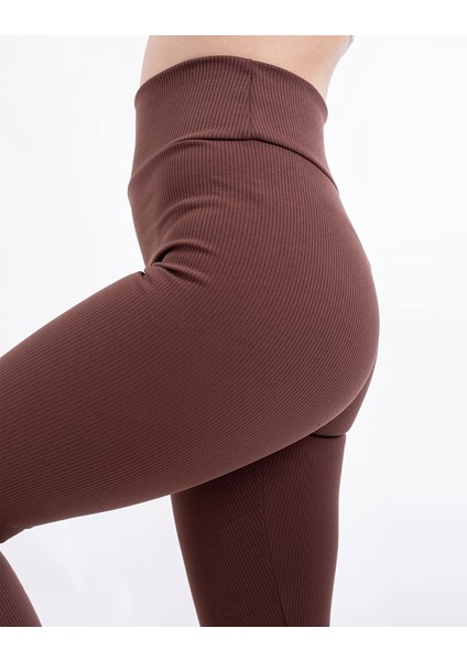 Kadın Kahverengi Fitilli Ekstra Bel Toparlayıcı Tayt-Iç Göstermez fırsatları