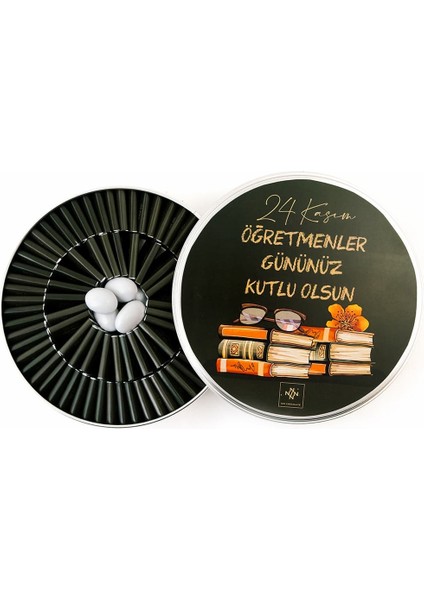 Öğretmenler Günü Yeşil Metal Kutu Çikolata 80 Adet indirimleri
