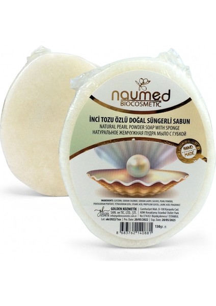 Inci Tozu Özlü Doğal Süngerli Sabun 130GR