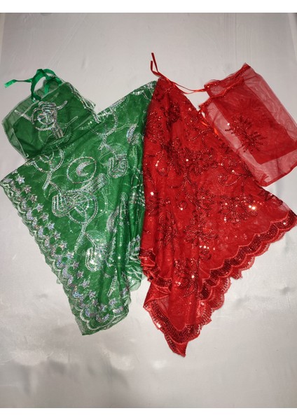 Kına Geceleri Için Pullu Gelin ve Tuğra Damat Kına Örtüsü ve Eldiveni ile Kına Örtüsü Özel Paket Set