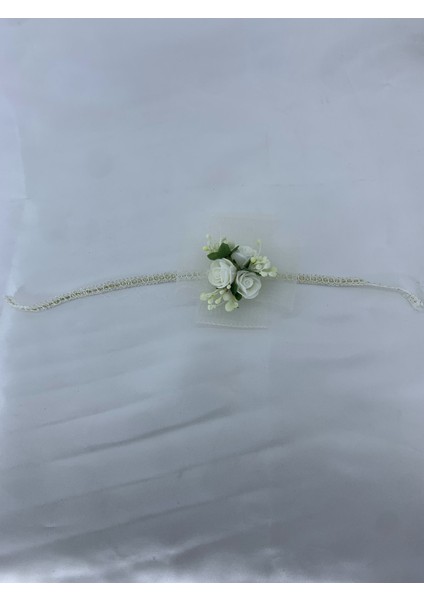 Kına Geceleri Için 10'lu El Işi Kurdeleli Beyaz Nedime Bilekliği modelleri