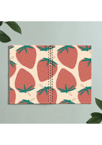 Çilek Defter Spiralli A5 96 Yaprak Çizgisiz Defter PYTKDFTR302