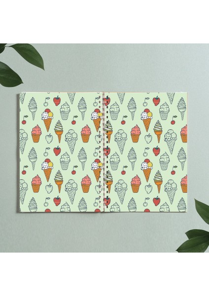 Dondurma Defter Spiralli A5 96 Yaprak Çizgisiz Defter PYTKDFTR303
