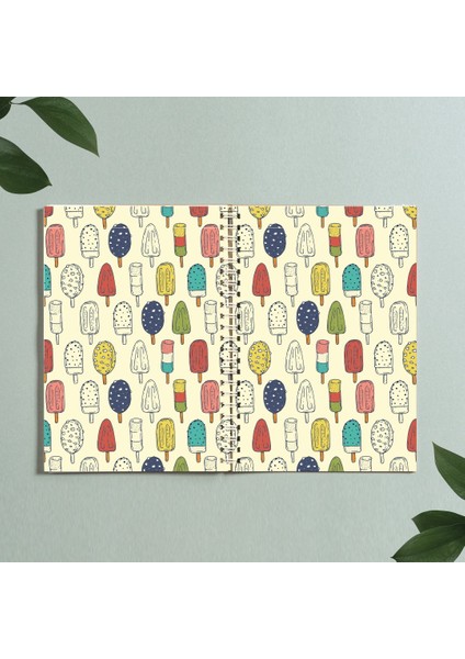 Dondurma Defter Spiralli A5 96 Yaprak Çizgisiz Defter PYTKDFTR304