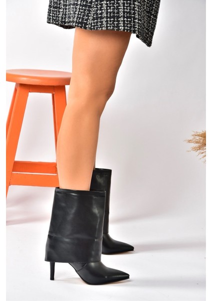 Siyah Ince Topuklu Günlük Kadın Bot N572560909 indirimleri