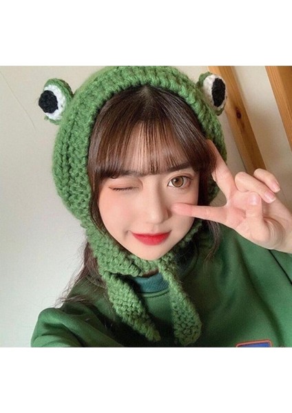 Yeşil Kurbağa Bere,tarzını Yaşamak Isteyenlere,crochet Bucket, El Örmesi,tasarım,trend Son Moda