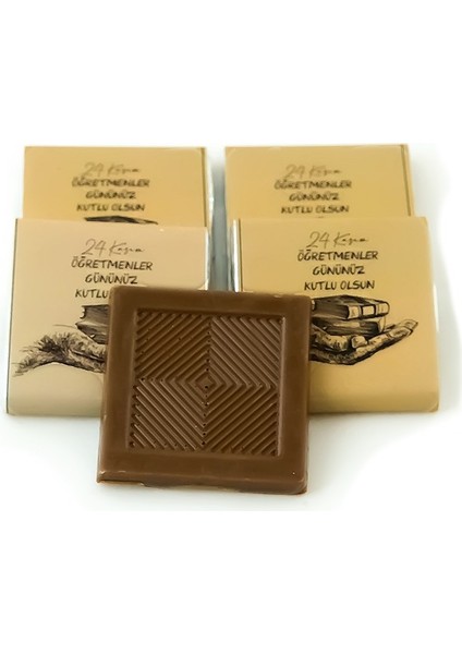 Öğretmenler Günü Kitap Desenli Metal Kutu Çikolata 80 Adet modelleri