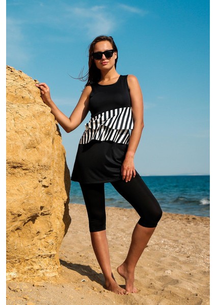 Kadın Yarı Kapalı Mayo M2210-SIYAH modelleri