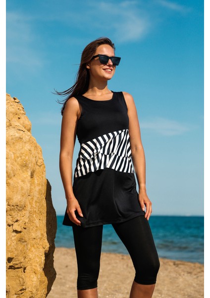 Kadın Yarı Kapalı Mayo M2210-SIYAH fırsatları