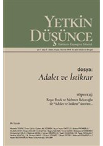 Yıl: 1 Sayı: 2 Nisan, Mayıs, Haziran 2018