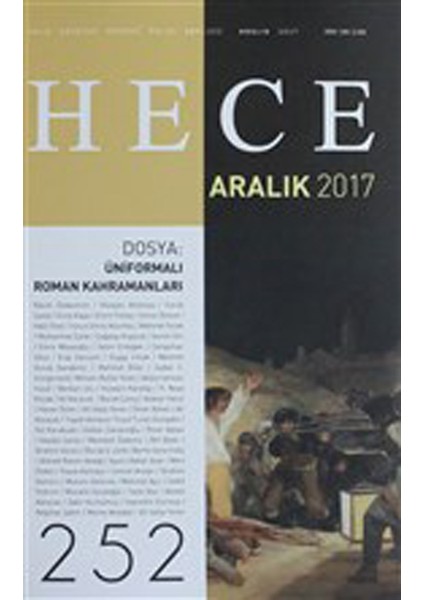 Hece Aylık Edebiyat Dergisi Sayı: 252 - Aralık 2017