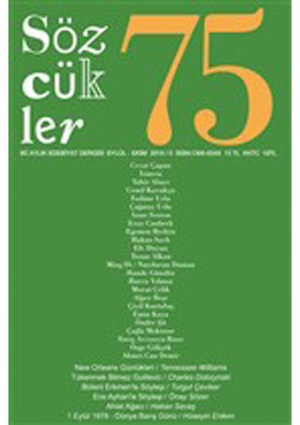Sözcükler Dergisi Sayı : 75 Eylül - Ekim 2018