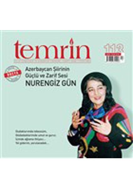 Temrin Aylık Düşünce ve Edebiyat Dergisi Sayı: 113 Mart 2021