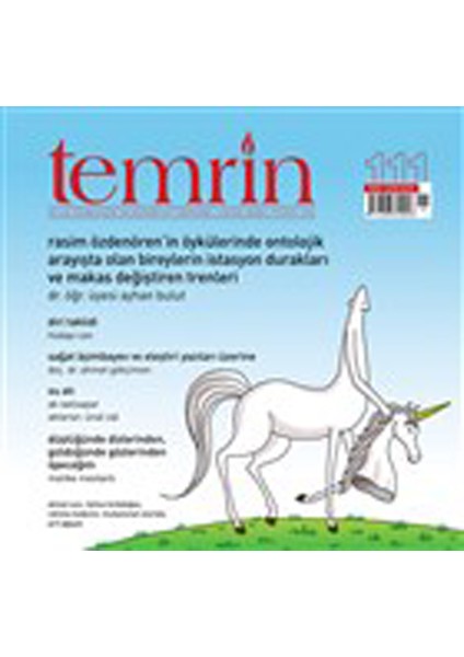 Temrin Aylık Düşünce ve Edebiyat Dergisi Sayı: 111 Ocak 2021