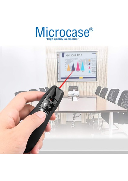Kablosuz Lazerli Sunum Kumandası Laser Pointer 15 mt - AL3226