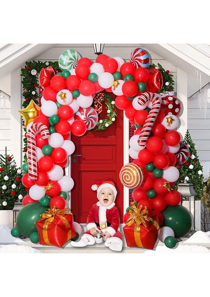 Noel Dekorasyon Kemeri Balon Seti, Stil: Set 5 (Yurt Dışından)