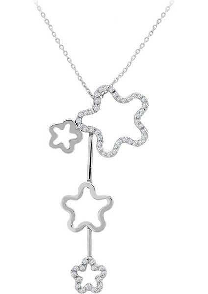 Pırlanta Taşlı Yıldız Kolye 0404P0003