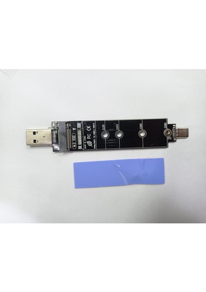 Type C 3.1 To USB Çift Taraflı M.2 Nvme SSD Alüminyum Kutusu (Boş Kutu)