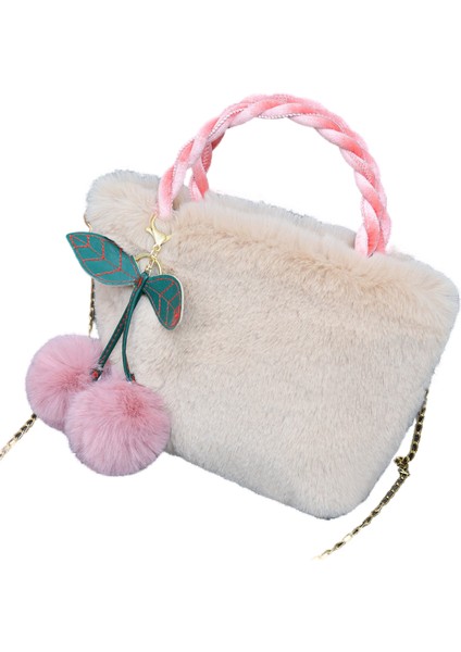 Tavşan Peluş Kiraz Sevimli Kız Çapraz Omuz Çanta (Yurt Dışından)