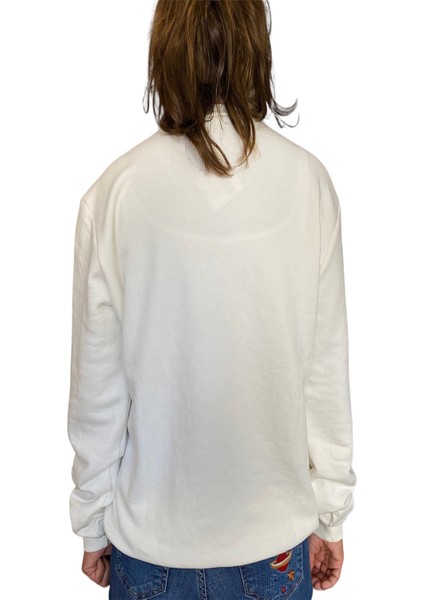 Unisex Ekru Mschno Toy Ayıcık Nakışlı Sweatshirt fırsatları