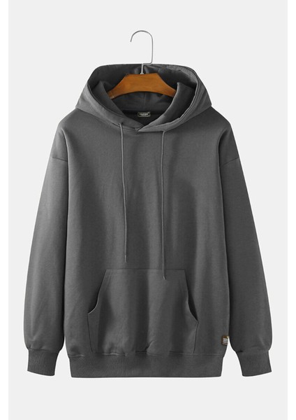 Terapi Men Erkek Kapüşonlu Uzun Kollu Kanguru Cepli Sweatshirt 9Y-5200178-002 Antrasit