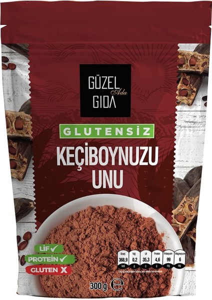 Güzel Ada Gıda Glutensiz Keçiboynuzu Unu 300 gr