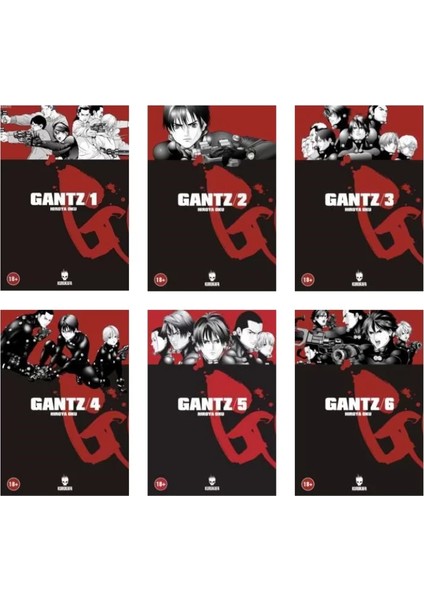 Gantz Manga Serisi 1-2-3-4-5-6 - Hiroya Oku