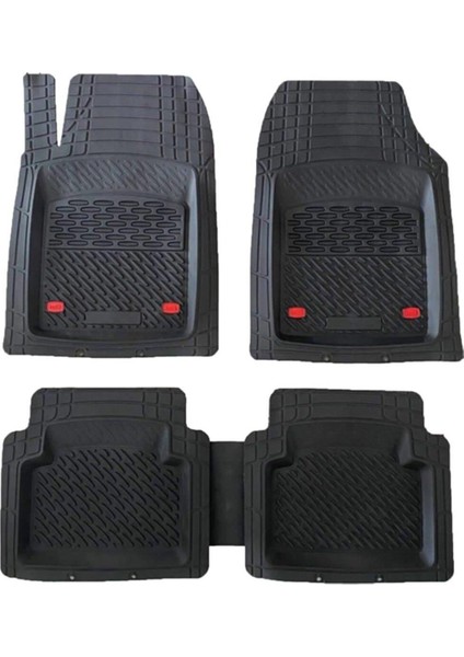 Safir Fiat 500 x Havuzlu Universal Paspas Krom Siyah