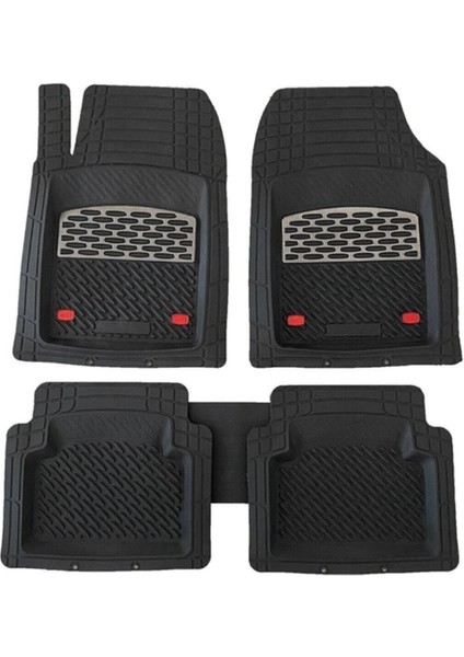 Safir Volkswagen Polo Havuzlu Universal Paspas Krom Karbon