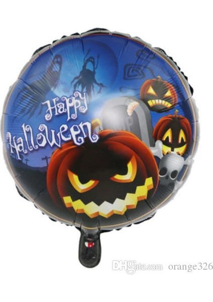 Happy Halloween Balkabağı Folyo Balon 18 Inç (Clz)