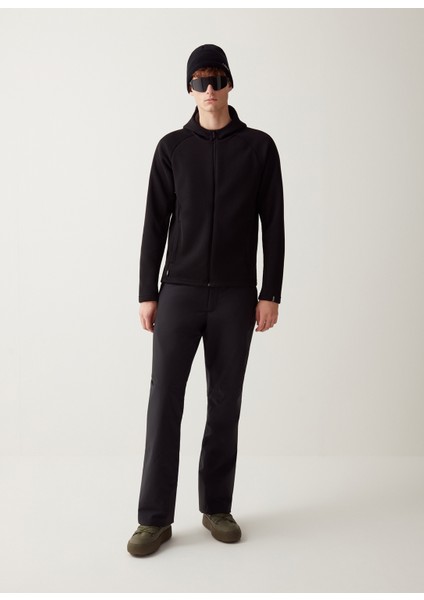 Triko Efektli Tam Boy Fermuarlı Kayak Sweatshirt modelleri