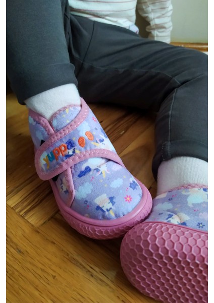 Funny Happy Unicorn Kız Çocuk Panduf